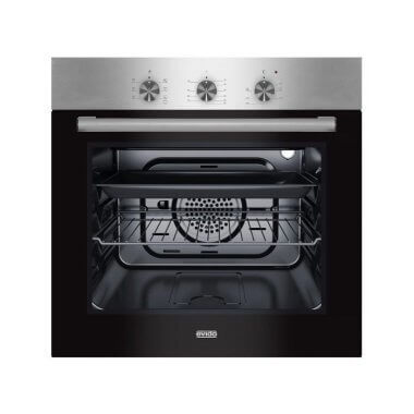 Evido Primo 63X beépíthető elektromos sütő, légkeveréses, grill, tekerőgombok, 56 l