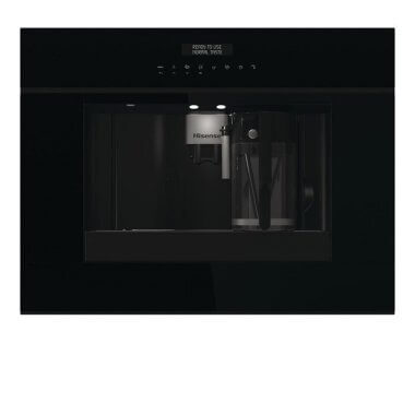 Hisense CM4340DBG beépíthető automata kávéfőző, fekete, lcd kijelző, 1200 w, érintővezérlés, 1.8 l víztartály, automatikus vízkőtelenítés