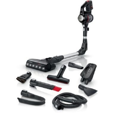 Bosch BCS711EXT akkumulátoros kézi porszívó, fekete, allfloor dynamicpower brush szívófej led világítás, turbospin motor, flex cső, 18 v li-ion