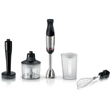 Bosch MSM6M633 botmixer, nemesacél, rozsdamentes acél quattroblade, léghűtéses motor, passzírozó, habverő, 1000 w