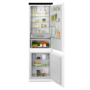 AEG ENA7CD18S beépíthető kombinált hűtőszekrény, 177,2 cm, 186l/62l, no frost, twintech, multiflow, gyorsfagyasztás, érintővezérlés, 34 db(a)