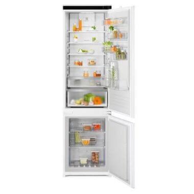 Electrolux ENA7CE19S beépíthető kombinált hűtőszekrény, 188,4 cm, 207 l/62 l, nofrost, twintech, action freeze, multiflow, 37 db(a)