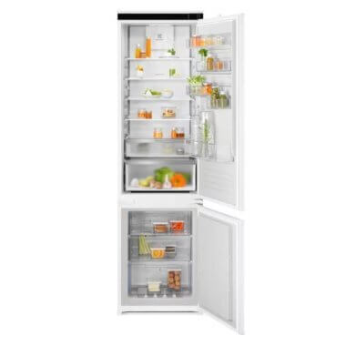 Electrolux ENA7CD19S beépíthető kombinált hűtőszekrény, 188,4 cm, 207 l/62 l, nofrost, twintech, gyorsfagyasztás, 34 db(a)