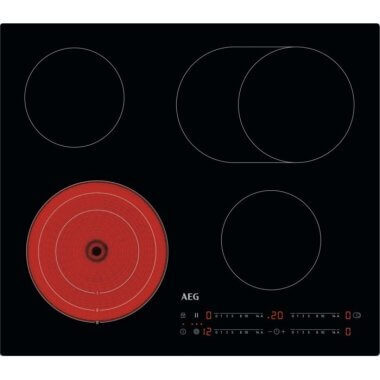 AEG TO64RA07CB beépíthető kerámia főzőlap, 60 cm, bővíthető zónák, csúszkás érintővezérlés, síkba is építhető