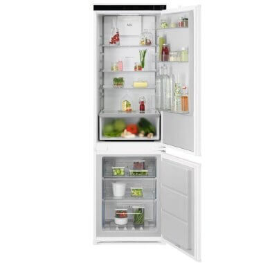 AEG TC7CS182ES beépíthető kombinált hűtőszekrény, 177,2 cm, 186l/62l, twintech no frost, gyorsfagyasztás, érintővezérlés, 37 db(a)