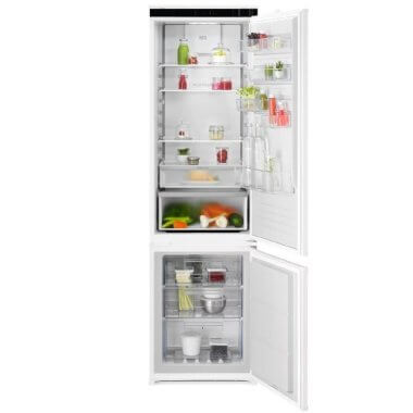 AEG OSC7C191DS beépíthető kombinált hűtőszekrény, 188,4 cm, 207l/62l, twintech nofrost, gyorsfagyasztás, érintővezérlés, 34 db(a)