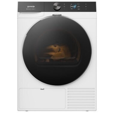 Gorenje DG89CPS  hőszivattyús szárítógép, 9 kg, inverter, wifi, led kijelző, twinair, gyűrődésmentesítés, vasalás könnyítés, ágynemű program