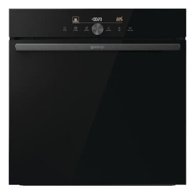 Gorenje BPS6747A09DBGOT beépíthető sütő, pizza funkció, airfry, wi-fi, pirolitikus tisztítás, gyors előmelegítés, teleszkópos sütősín, 77 l
