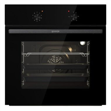 Gorenje BO6717E03ABG beépíthető sütő, aquaclean tisztítás, 73 l, belső világítás, hőlégbefúvás, süllyesztett tekerőgombok
