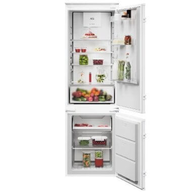 AEG TC7CS18GES beépíthető kombinált hűtőszekrény, 177,2 cm, 186l/62l, twintech no frost, gyorsfagyasztás, érintővezérlés, 35 db(a)