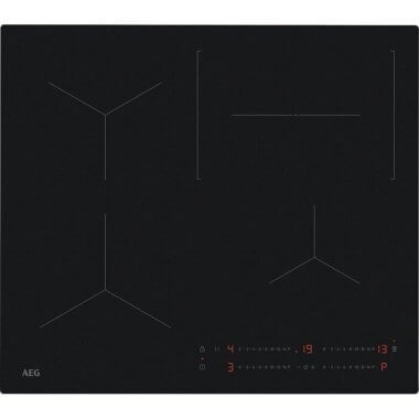 AEG TO64IC0FIT beépíthető indukciós főzőlap, matt fekete, 60 cm, hob2hood, saphirmatt® se, csúszkás érintővezérlés, powerboost funkció