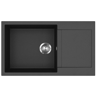 Evido Cubo XL 6S Compact Silgranit mosogató, kompakt kialakítás, forgatható kivitel, 860 x 500 mm /antracit/