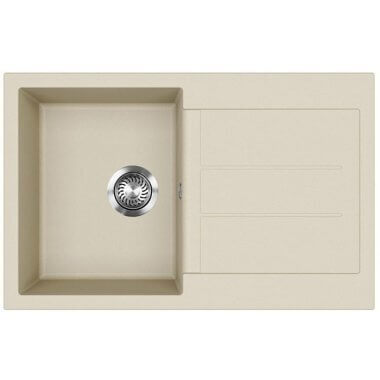 Evido Cubo 45S Silgranit mosogató, forgatható kivitel, 780 x 500 mm /bézs/
