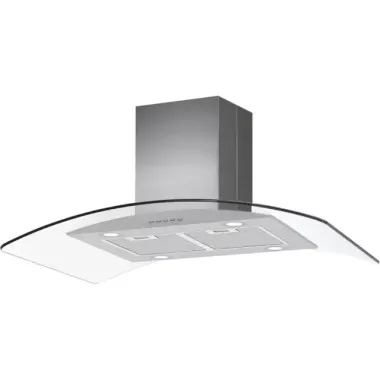 Cata Isla Gamma 9010X sziget páraelszívó, 90 cm, 818 m³/h, brushless motor, hajlított üveg, 3 fokozat, elektronikus vezérlés, led világítás