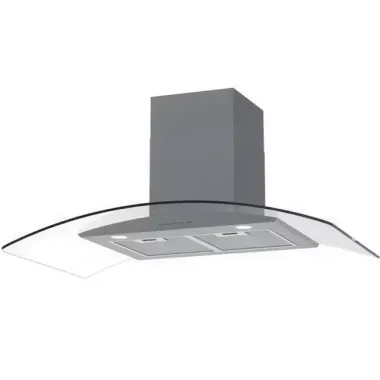 Cata fali kürtős páraelszívó GAMMA GLASS 9010 GX, 90 cm, 818 m3/óra, hajlított üveg ernyő, brushlesss motor, elektronikus vezérlés, led világítás