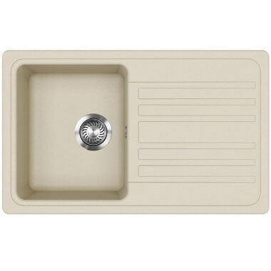 Evido Home 45S gránit mosogató, forgatható kivitel, 765 x 460 mm /bézs/