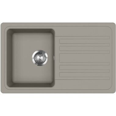 Evido Home 45S gránit mosogató, forgatható kivitel, 765 x 460 mm /platina/
