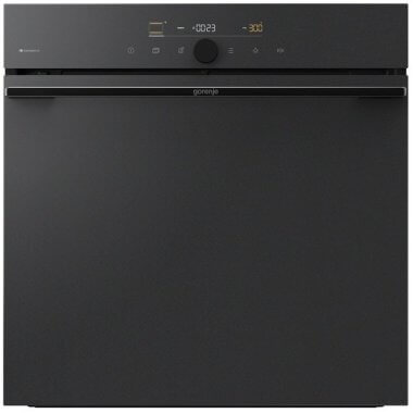 Gorenje GO66MB Pizza350C beépíthető sütő, matt fekete, pirolitikus tisztítás, pizzaplus, airfry, teleszkópos sütősín, wi-fi, 77l