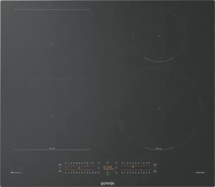 Gorenje GI6432MSCWF beépíthető indukciós főzőlap, matt fekete, 60cm, slider vezérlés, wifi, bridgezone, bigzone 23 cm, automata prog., hoodsync.