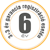 3+3 év Nodor garancia /regisztrációhoz kötött/