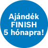 Bosch mosogatógépekhez ajándék 5 hónapra elegendő Finish kapszula /regisztrációhoz kötött/