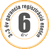 3+3 év Nodor garancia /regisztrációhoz kötött/