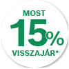 Promócióban résztvevő Bosch öntisztító kondenzátoros szárítógépek vásárlása esetén 15% pénzvisszatérítés! /regisztrációhoz kötött/