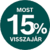 Promócióban résztvevő Bosch készülékek vásárlása esetén 15% pénzvisszatérítés! /regisztrációhoz kötött/