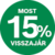 Promócióban résztvevő Bosch öntisztító kondenzátoros szárítógépek vásárlása esetén 15% pénzvisszatérítés! /regisztrációhoz kötött/