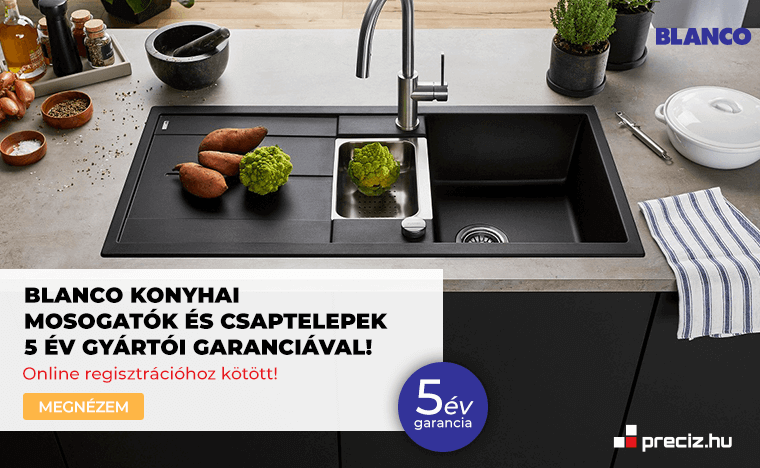 5 év extra gyári garancia minden BLANCO termékre a preciz.hu-tól! /regisztrációhoz kötött/ 5 év extra gyári garancia minden BLANCO termékre a preciz.hu-tól! /regisztrációhoz kötött/