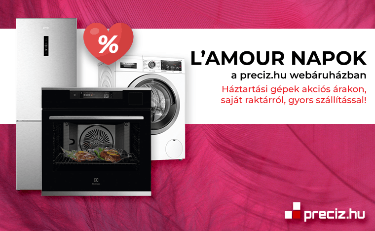 L'amour napok 2026 tavasz beépíthető főzőlap L'amour napok 2026 tavasz beépíthető főzőlap